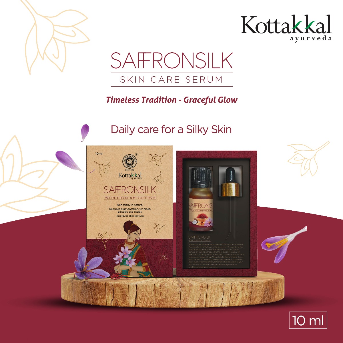Saffron silk Serum